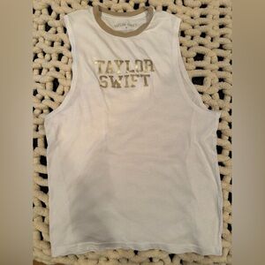 Taylor Swift White Tank Top